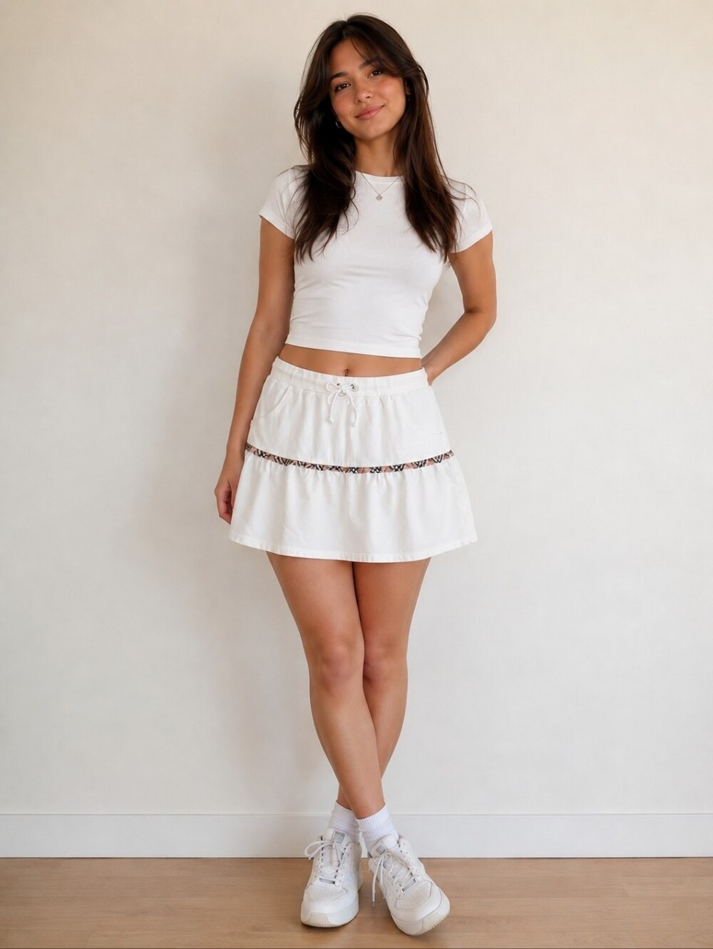 Vintage Burberry Tennis Skirt Size Large